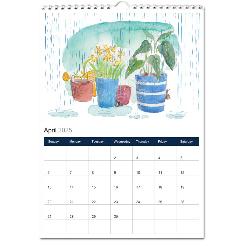 Urban Wildlife illustration calendar