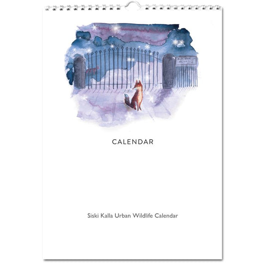 Urban Wildlife illustration calendar